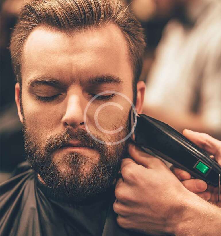 Facial hair care and trimming at home